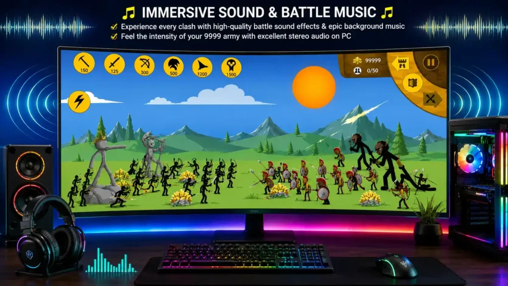 Immersive-Sound-Battle-Music-mod-feature-stick-war-legacy

